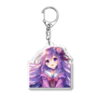 onakasuita_7のかわいい女の子 -Murasaki- Acrylic Key Chain