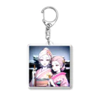 bigbamboofamilyの白く透き通る肌の娘達 Acrylic Key Chain