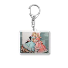 AQUAMETAVERSEの可愛い姉妹たち アメジスト2846 Acrylic Key Chain