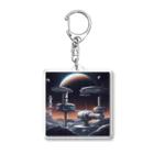 Banksy-sの1. Futura Space Station Acrylic Key Chain