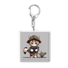 ピザベイビーの戦闘ネコ Acrylic Key Chain