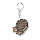 アプリコット・バスのケツ突き出し猫 Acrylic Key Chain