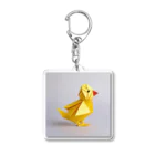 いろとりどりのどうぶつの折り紙ひよこグッズ Acrylic Key Chain