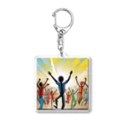 suingoのダイナミック万歳 Acrylic Key Chain