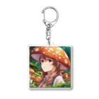 paparamanのキノコ少女 Acrylic Key Chain