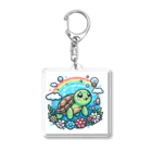 toto444のかわいいカメ Acrylic Key Chain