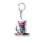 KVM｜kitten ＊ venetian-maskの仮面のロシアンブルー (透過/咆哮) ② Acrylic Key Chain