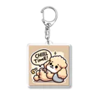 kawashowのトイプードルがリラックス Acrylic Key Chain