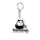 HamCup（ハムカップ）のHamCup公式はむすたーきーろごばーじょん アクリルキーホルダー