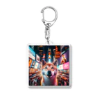 japantravelの柴犬のニューヨーク散歩 Acrylic Key Chain