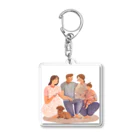 kichamanの家族だんらん Acrylic Key Chain