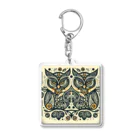 kotpopのSymmetrical Owls アクリルキーホルダー