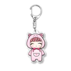 ぴんくいなちゃんのピンキナにこにこ Acrylic Key Chain