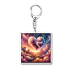 the blue seasonの愛の宙(そら)に浮かぶ心 Acrylic Key Chain