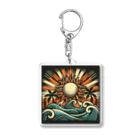 4146-の元気な太陽2 Acrylic Key Chain