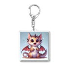 nekodoragonのびっくり！ 猫ドラゴン Acrylic Key Chain