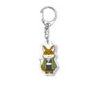 黒ウサギ丸の妖狐 Acrylic Key Chain