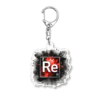science closet（科学×ファッション）の元素シリーズ　~レニウム Re~ Acrylic Key Chain