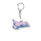 sansamのねこごろり Acrylic Key Chain