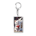 Be.BonHa 【ビーボナ】のハートを抱いた子猫 Acrylic Key Chain