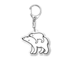 QROOVYのシロクマさん親子のお散歩 Acrylic Key Chain