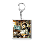 Jindyblogの働いたら負け（充実） Acrylic Key Chain