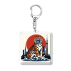 momonekokoの風格漂う王者の虎 Acrylic Key Chain
