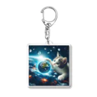 kochi-51の宇宙猫 Acrylic Key Chain