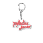 PyLadiesTokyoのPyLadies Japan 赤文字ver アクリルキーホルダー