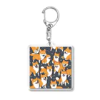 柴犬大好きマンのたくさんの柴犬ちゃん Acrylic Key Chain