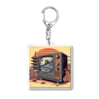 日本の風景 COOL JAPANの日本の風景:高度成長期の家電製品「テレビ」、Japanese scenery: Television, a home appliance during the period of high growth Acrylic Key Chain