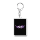 Tokyo feminist galのGood bye, patriarchy - y2k purple Acrylic Key Chain