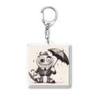 ONE POINTの左右非対称くん Acrylic Key Chain