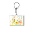 Muuむうの鹿シェフとモモコのティータイム Acrylic Key Chain