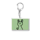 納豆ごはんのウサココスプレをするコンセント君（緑） Acrylic Key Chain