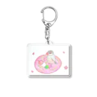 MAの文鳥と、だんごと、サクラ Acrylic Key Chain