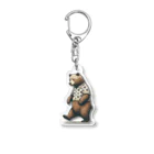 lblの悩み多きクマさん Acrylic Key Chain