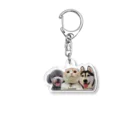 犬と猫の親バカ日記【公式グッズ】のキーホルダー　犬と猫の親バカ日記 Acrylic Key Chain