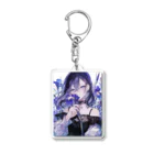 AQUAMETAVERSEの花菖蒲の優美な香り　BLUE PLUM  691 Acrylic Key Chain