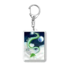 Daria tanakaの龍神&月 Acrylic Key Chain