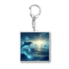 animalsの神秘的なイルカ Acrylic Key Chain