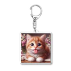 kangekiのあかんべにゃんこNo.2 Acrylic Key Chain