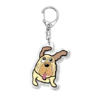 パペットピットの風なびく犬 Acrylic Key Chain