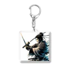 hiroaki75の日本人なら侍好きよね Acrylic Key Chain