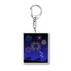  SATOHIROショップの夜空の輝きと煌めき Acrylic Key Chain