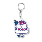 おいしてぃ通信のデコレーションケーキくん Acrylic Key Chain