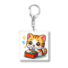 子猫カーニバルの子猫のお弁当タイム Acrylic Key Chain