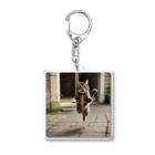 Suminekoのジャンプする猫さん Acrylic Key Chain