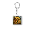 russell russellの神々しいライオン Acrylic Key Chain