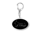 ORCATのI Love Corgis （ロゴホワイト） Acrylic Key Chain